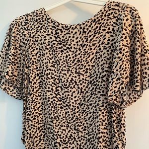 Leopard dress top